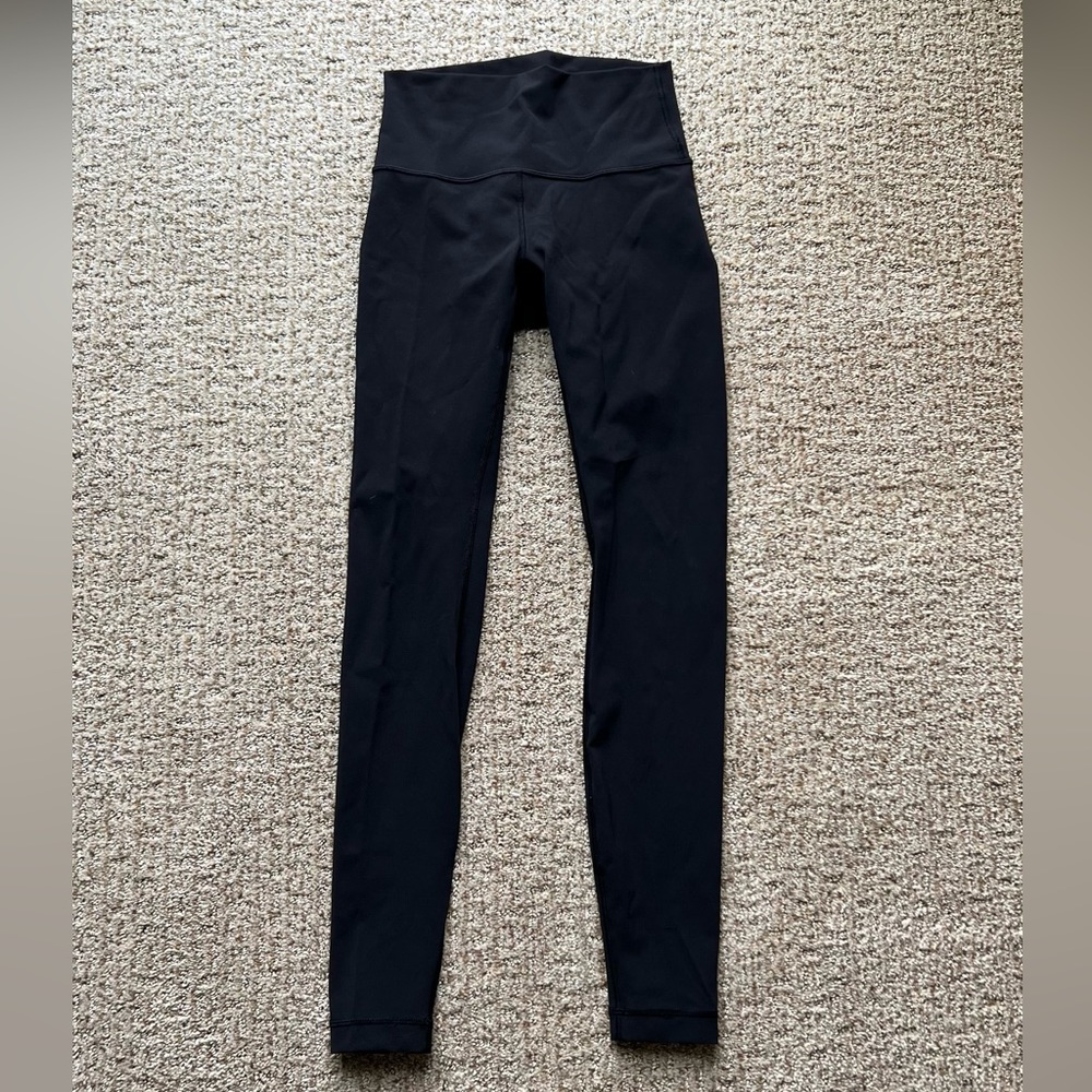 Lululemon Wonder Under High Rise Black leggings (size 4) (27” inseam)